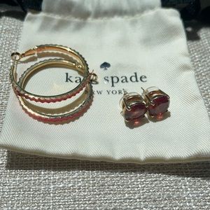 Kate Spade 2 pieces: 2 sets of earrings.